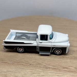 Dodge Sweptside White and Black Pickup Truck Classic Retro Design